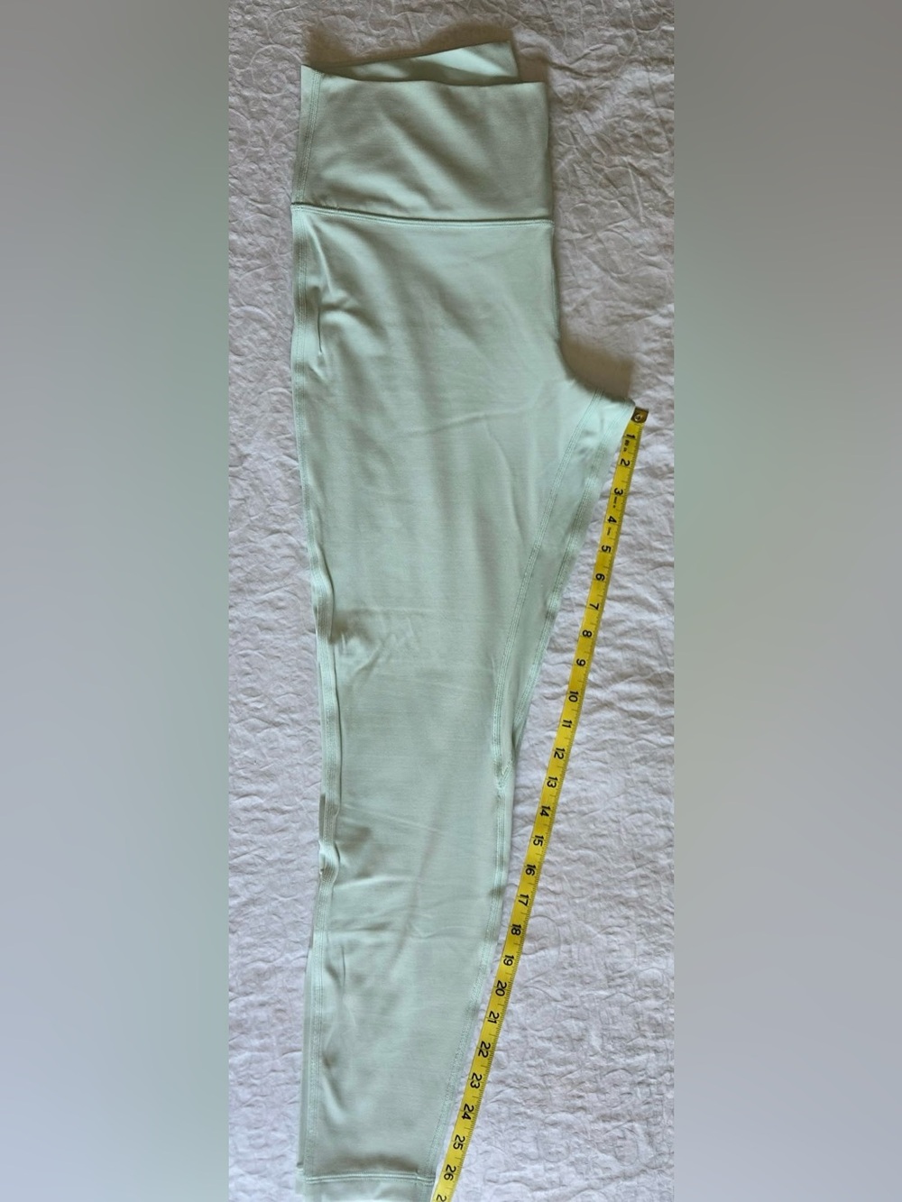 Lululemon Align High-Rise Leggings Pant 27" Creamy Mint Pastel Green Sz 14 NWOT